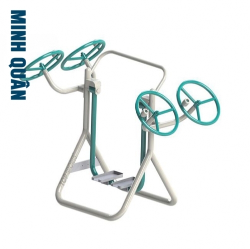 91 thiết bị tập thể dục thể thao ngoài trời cụm tay vai đôi, đi bộ trên không